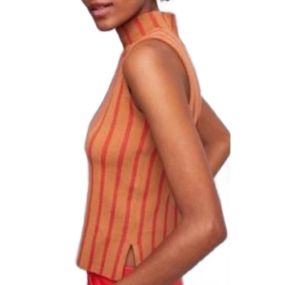 MOTH by ANTHROPOLOGIE Women’s Rochester Sleeveless Mock Neck Top